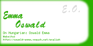 emma oswald business card